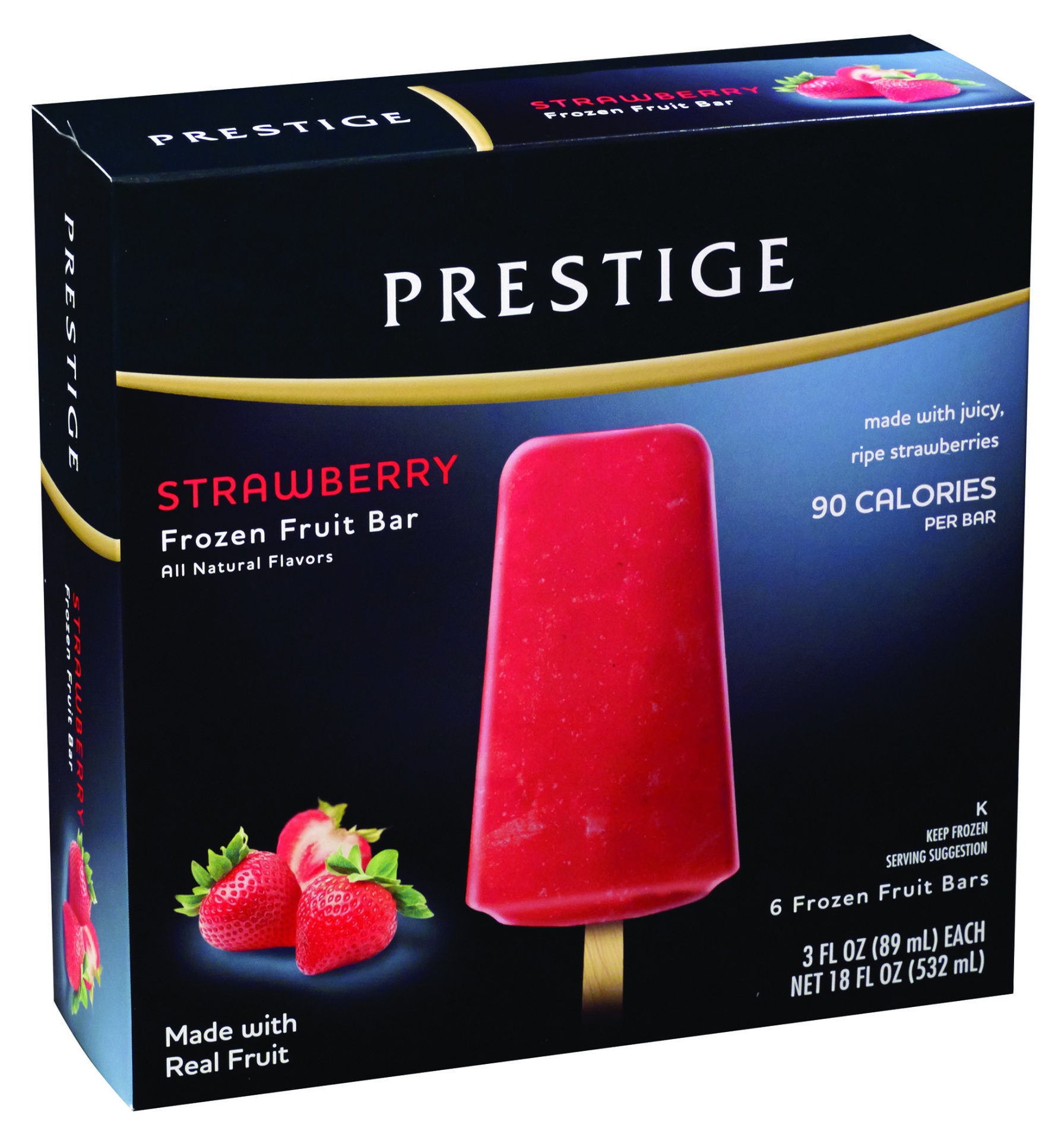 slide 1 of 1, Prestige Strawberry Fruit Bar, 6 ct