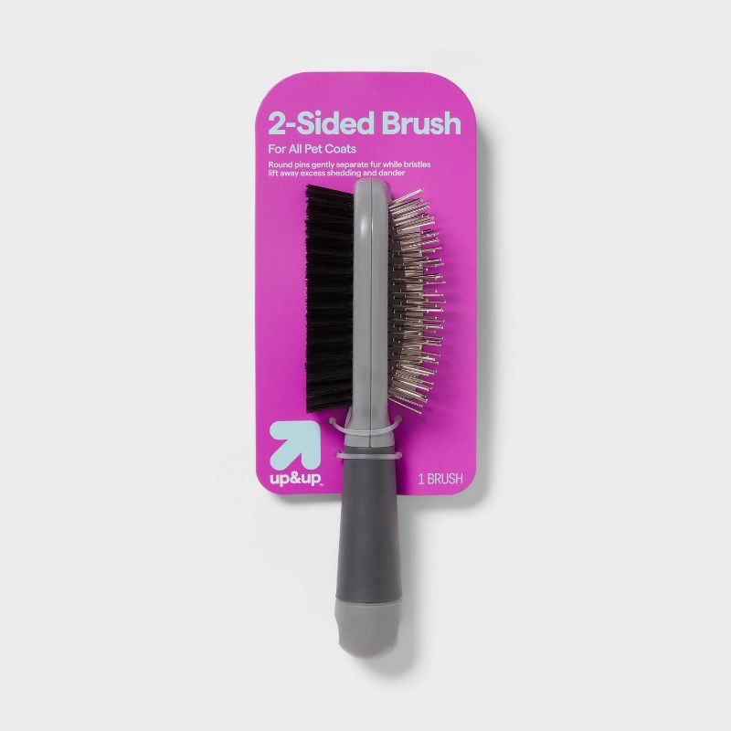 slide 1 of 3, Dog Comb Brush Grooming Tool - up&up™, 1 ct