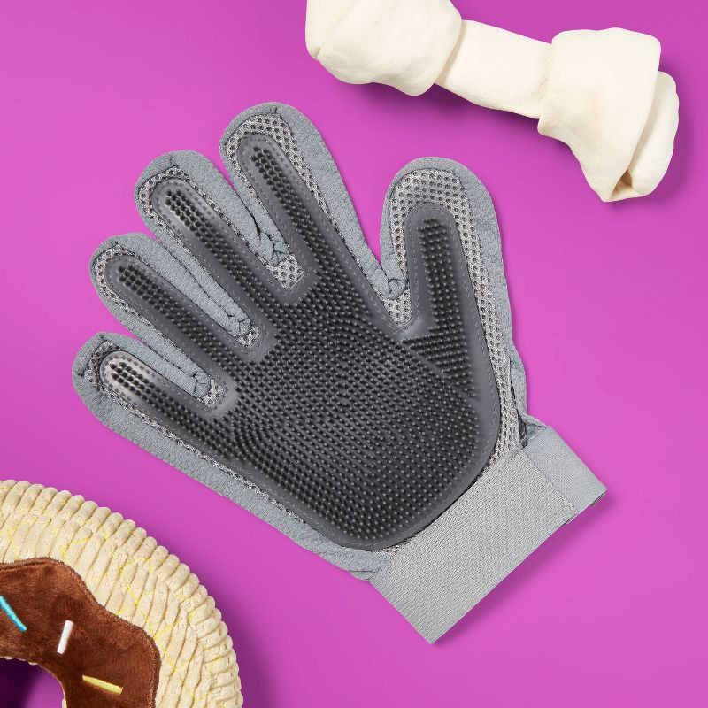 slide 2 of 3, Dog Glove Brush Grooming Tool - up&up™, 1 ct
