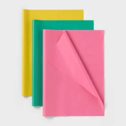 20ct Tissue Paper Yellow/Teal/Pink - Spritz™: Multicolor Gift Packaging for All Occasions
