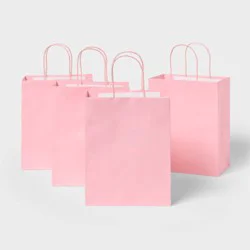 4pk Small Gift Bag Light Pink - Spritz™