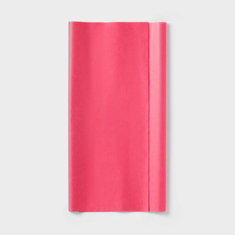slide 1 of 1, 8ct Tissue Paper Hot Pink - Spritz™: Gift Bag Tissue Papers for All Occasions, Solid Pattern, 16.5" x 24", 8 ct
