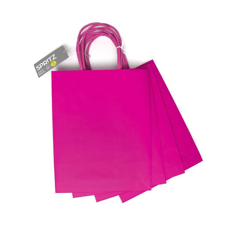 slide 1 of 4, 4pk Cub Bag Hot Pink - Spritz™, 4 ct