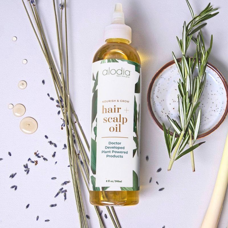 slide 8 of 9, Alodia Nourish and Grow Healthy Hair and Scalp Oil - 8.5 fl oz, 8.5 fl oz