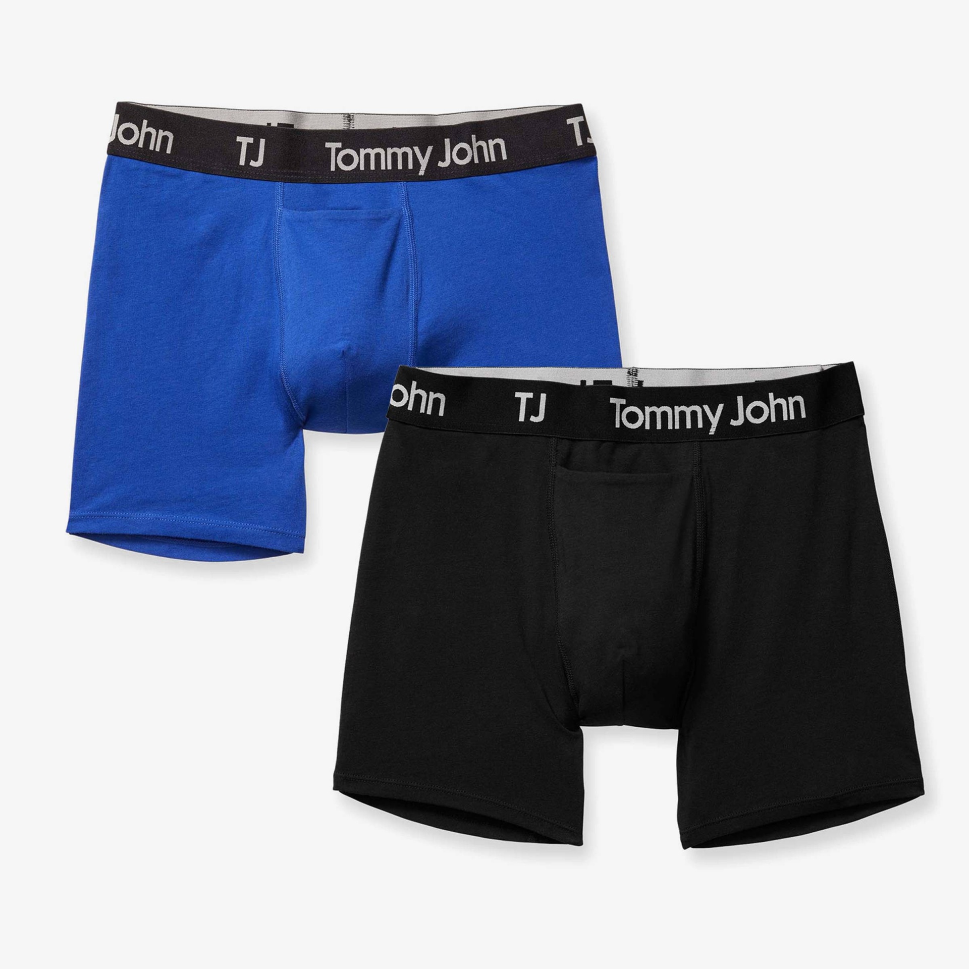 TJ, Tommy John Men's 4 Boxer Briefs 2pk - Mazarine Blue/Black XL 2 ct