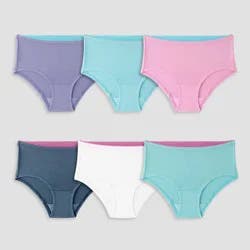 Fruit of the Loom Girls' 6pk Comfort Stretch Briefs - Colors May Vary 14