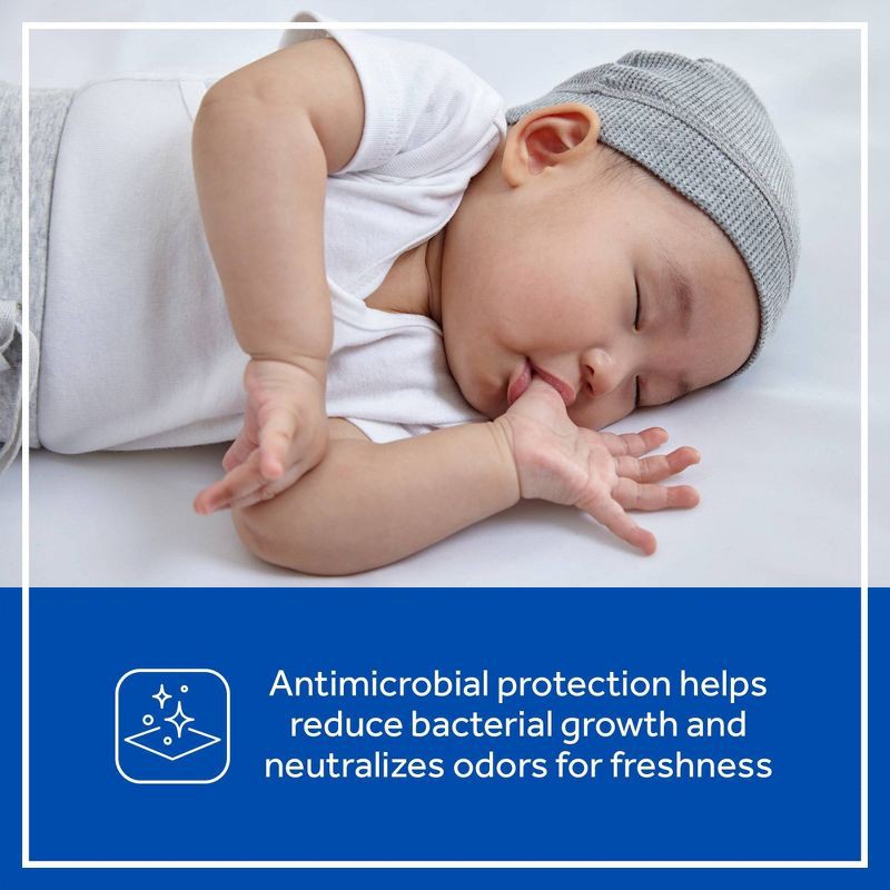 slide 4 of 11, Sealy Allergy Protect Antimicrobial Waterproof Crib Mattress Pad, 1 ct
