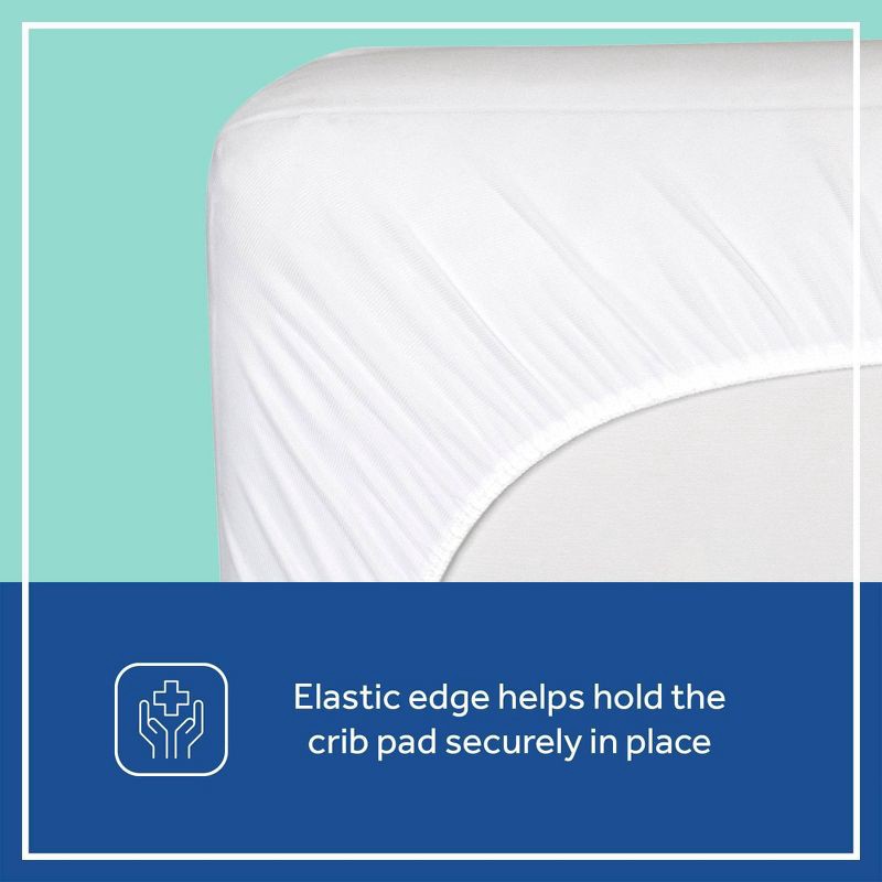 slide 8 of 11, Sealy Allergy Protect Antimicrobial Waterproof Crib Mattress Pad, 1 ct