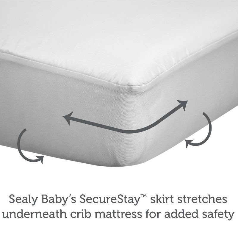 slide 7 of 11, Sealy Allergy Protect Antimicrobial Waterproof Crib Mattress Pad, 1 ct