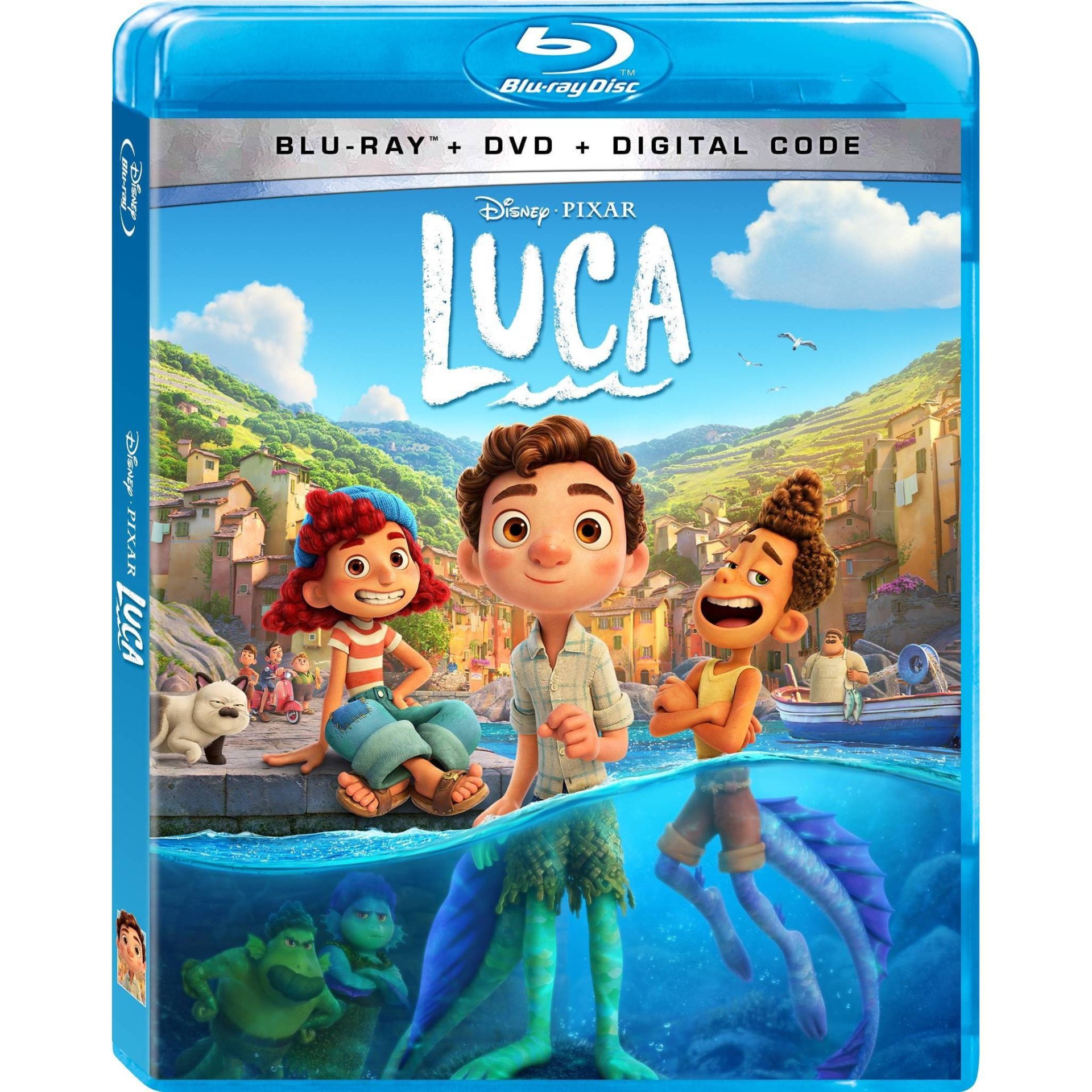 slide 1 of 1, Disney Luca (Blu-ray + DVD + Digital), 1 ct