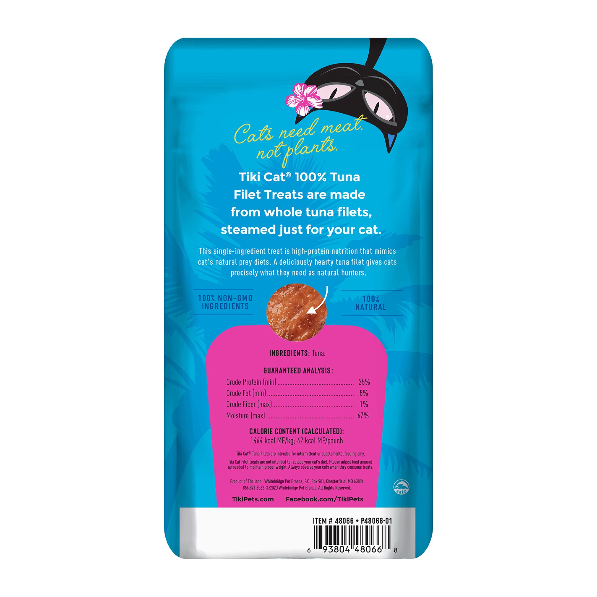 slide 7 of 8, Tiki Cat Filets Wet Cat Food Topper, Tuna, 1 oz. Pouch, 1 ct