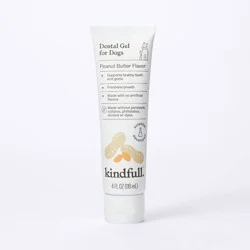 Dental Gel Toothpaste for Dogs - Peanut Butter - 4 fl oz - Kindfull™: Oral Care, All Ages, 1-Pack
