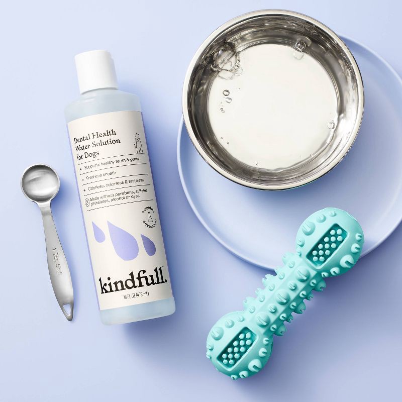 slide 2 of 4, Dental Health Solution for Dogs - 16 fl oz - Kindfull™, 16 fl oz