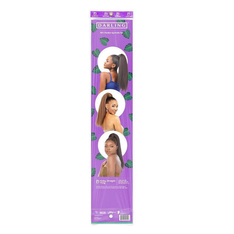 slide 2 of 6, Darling Kinky Straight Ponytail #1B, 1 ct