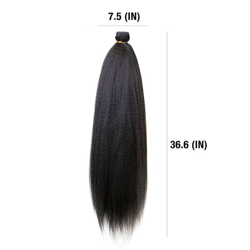 slide 4 of 6, Darling Kinky Straight Ponytail #1B, 1 ct