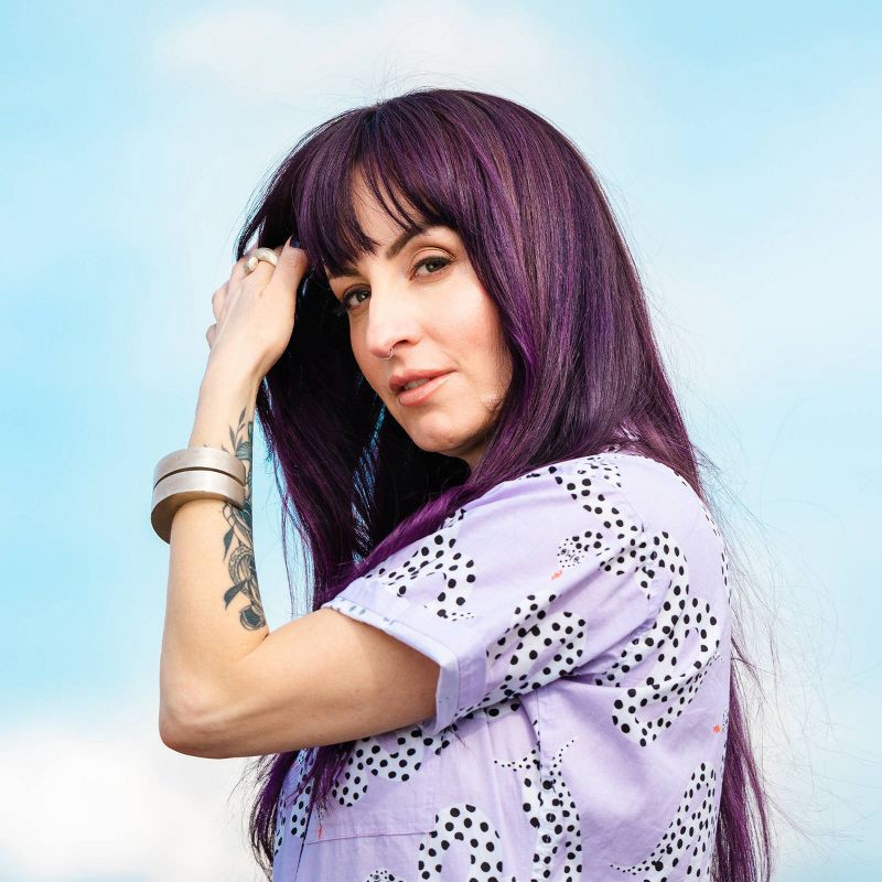 slide 5 of 8, oVertone Hair Care Semi-Permanent Hair Color Conditioner - Purple for Brown - 8 fl oz, 8 fl oz