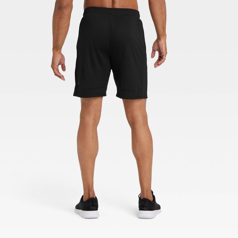 slide 2 of 4, Men's Mesh Shorts 8.5" - All In Motion™ Black L, 1 ct