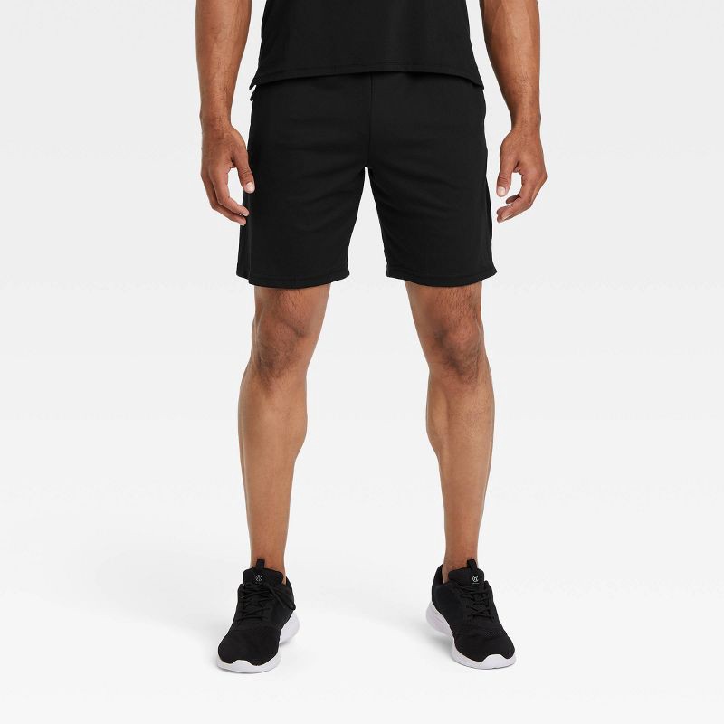 slide 1 of 4, Men's Mesh Shorts 8.5" - All In Motion™ Black XL, 1 ct