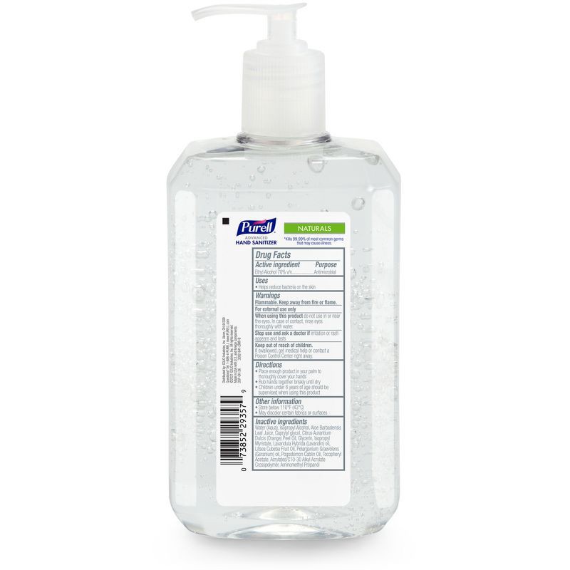 slide 2 of 7, Purell Naturals Hand Sanitizer - Citrus Scent - 24 fl oz, 24 fl oz
