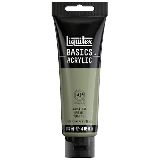 slide 1 of 7, 205 Green Gray 4 oz Liquitex Basics 4oz. Acrylic Paint, 4 oz