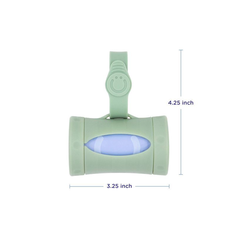 slide 2 of 7, Ubbi On The Go Bag Dispenser - Sage Green, 1 ct