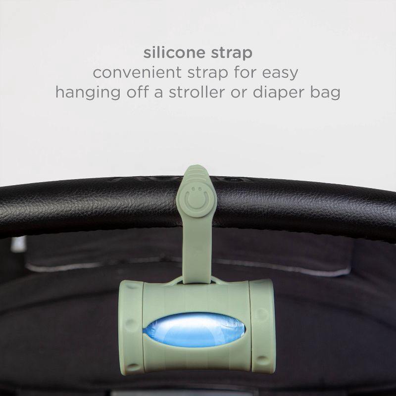 slide 4 of 7, Ubbi On The Go Bag Dispenser - Sage Green, 1 ct