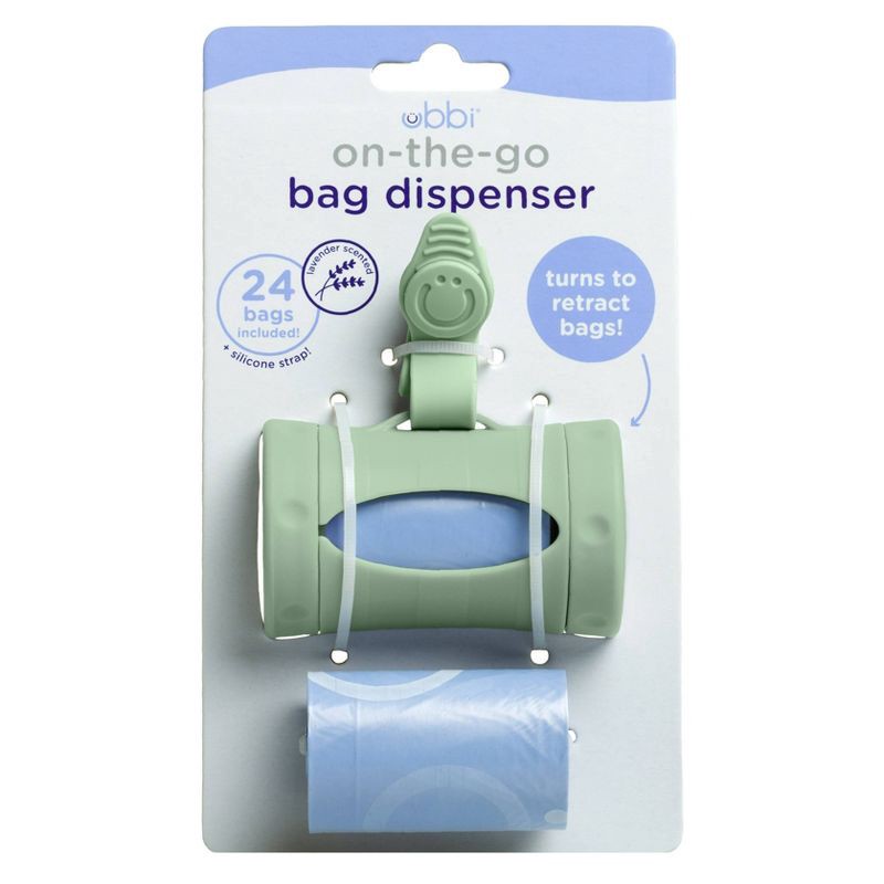 slide 7 of 7, Ubbi On The Go Bag Dispenser - Sage Green, 1 ct