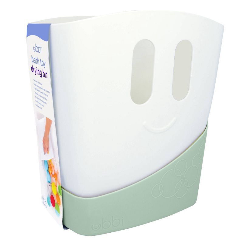 slide 1 of 7, Ubbi Bath Toy Drying Bin - Sage, 1 ct