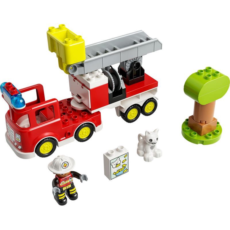 slide 2 of 6, LEGO DUPLO Town Fire Truck Building Toy, Christmas Gift Ideas - 10969, 1 ct