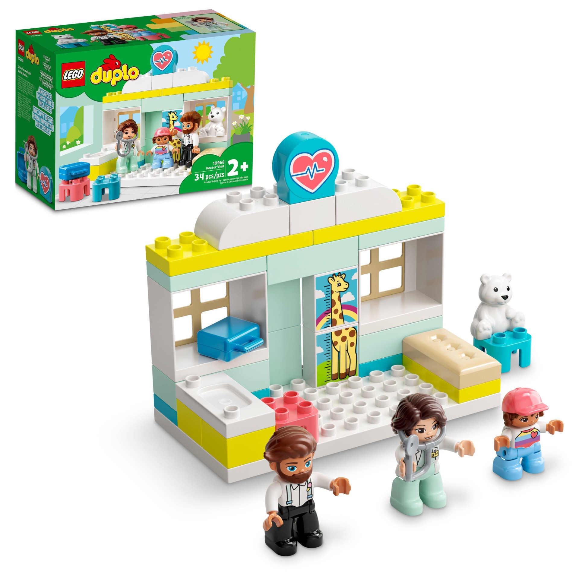 slide 1 of 6, LEGO DUPLO Rescue Doctor Visit 10968 Educational Building Toy, 1 ct