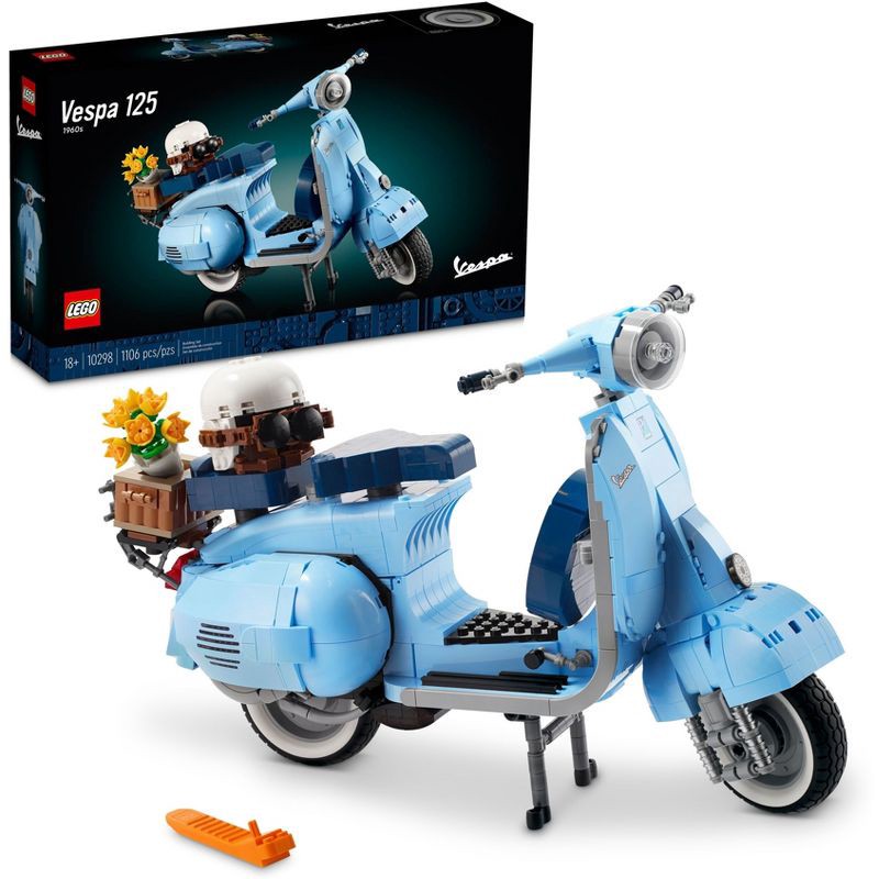 slide 1 of 6, LEGO Icons Vespa 125 Scooter Model Set 10298, 1 ct