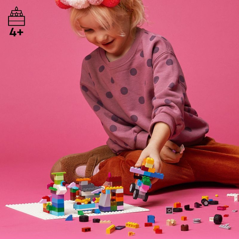 slide 2 of 6, LEGO Classic White Baseplate 11026 Building Kit, 1 ct