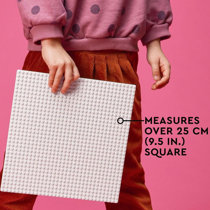 slide 5 of 6, LEGO Classic White Baseplate 11026 Building Kit, 1 ct