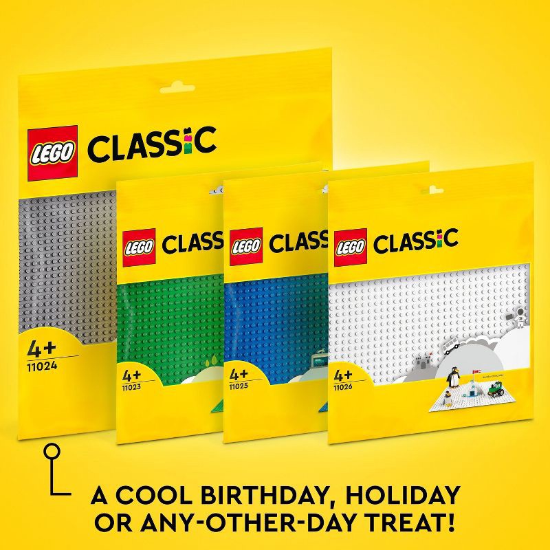 slide 6 of 6, LEGO Classic White Baseplate 11026 Building Kit, 1 ct