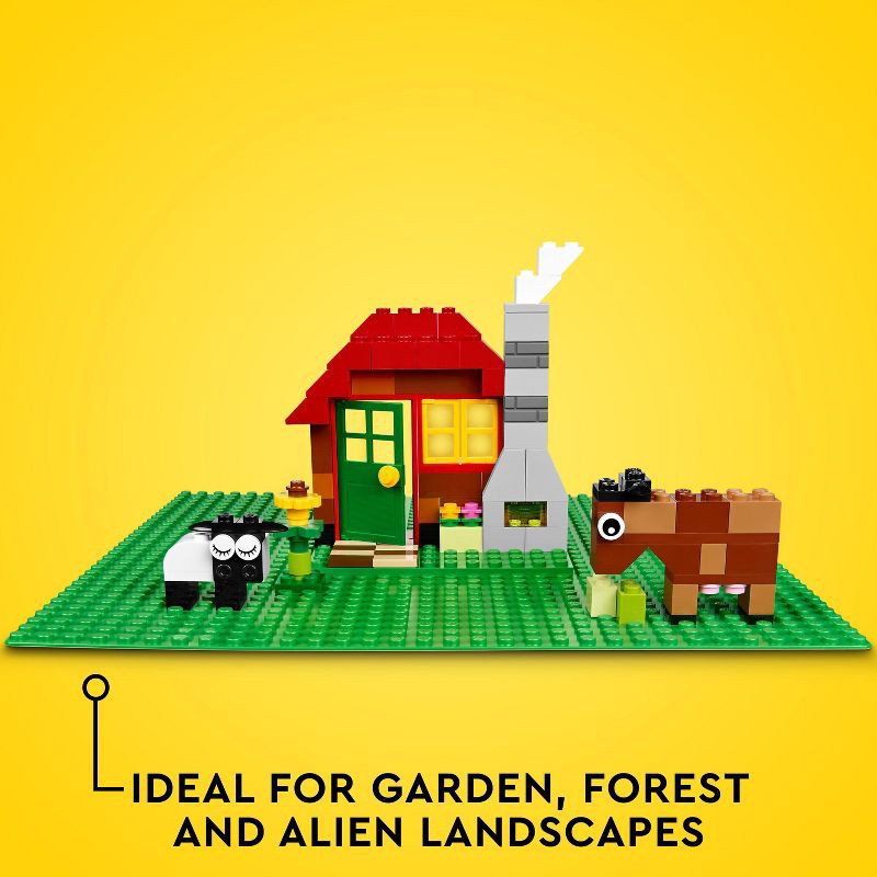 slide 3 of 6, LEGO Classic Green Baseplate 11023 Building Kit, 1 ct