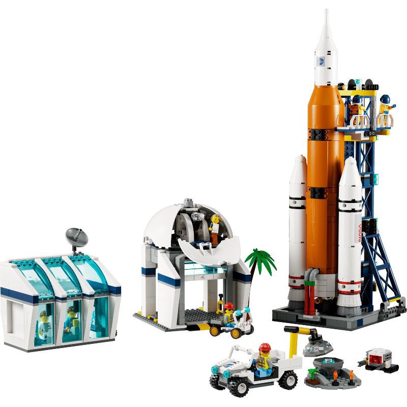 slide 4 of 6, LEGO City Rocket Launch Centre NASA Inspired Space Toy 60351, 1 ct
