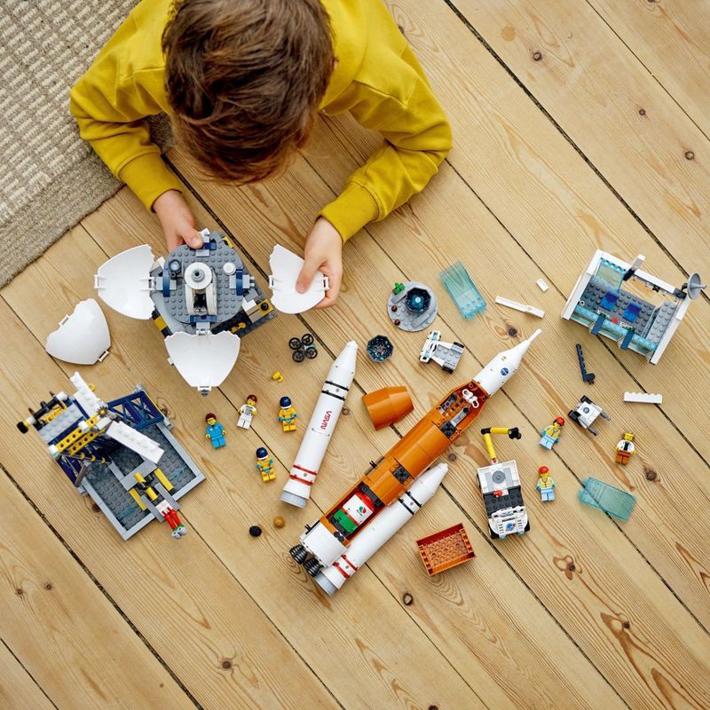 slide 5 of 6, LEGO City Rocket Launch Centre NASA Inspired Space Toy 60351, 1 ct