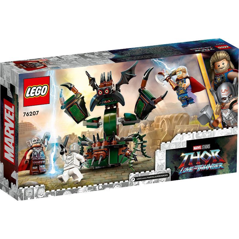 slide 3 of 6, LEGO Marvel Attack on New Asgard Thor & Monster Set 76207, 1 ct