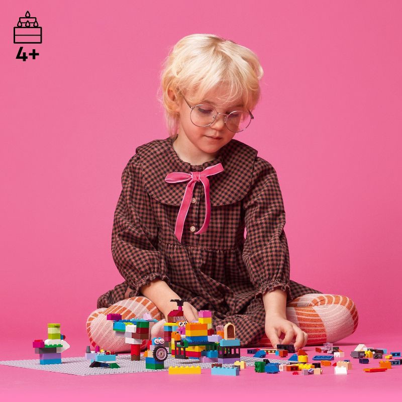 slide 2 of 6, LEGO Classic Gray Baseplate 11024 Building Kit, 1 ct