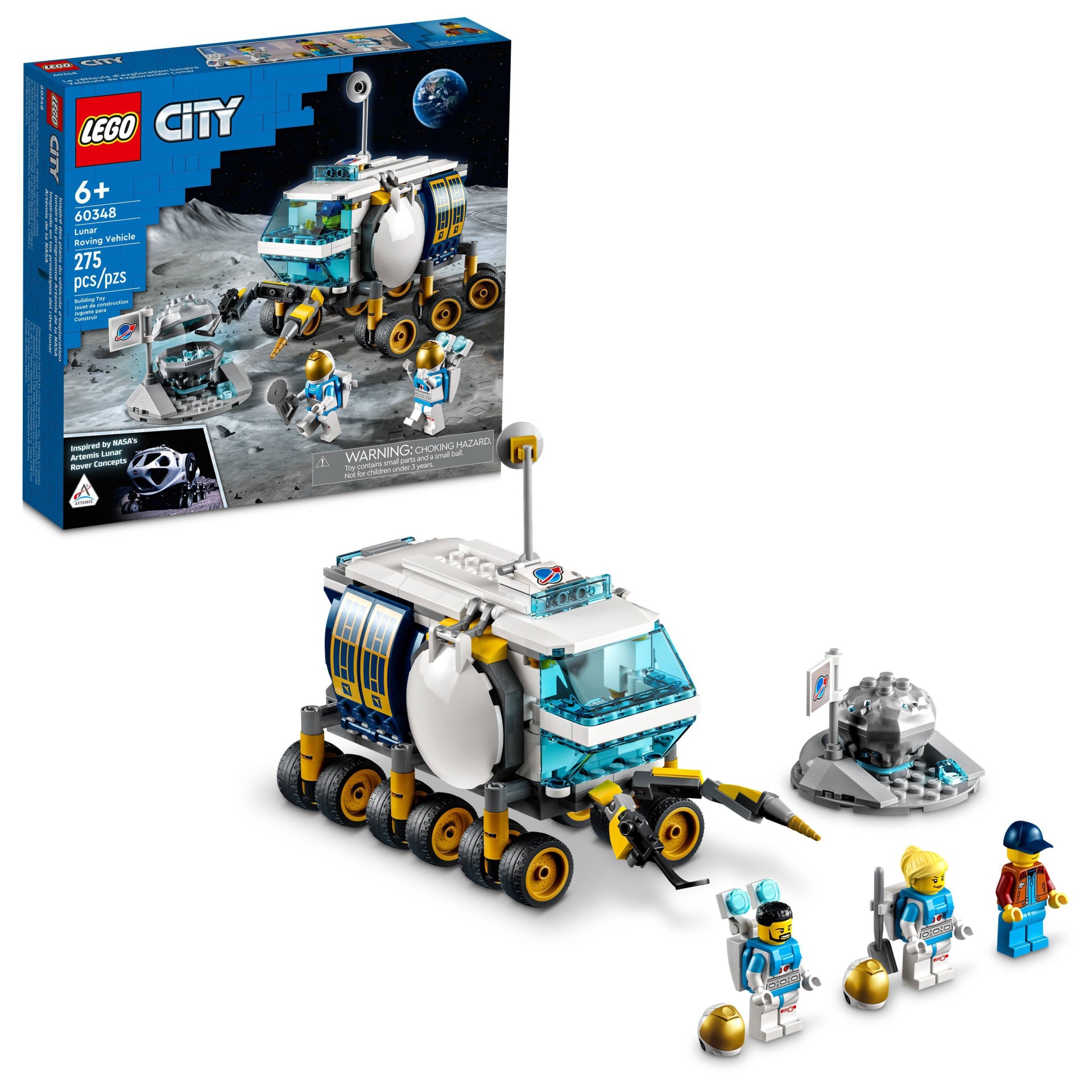 slide 1 of 6, LEGO City Lunar Roving Vehicle 60348 Building Kit, 1 ct