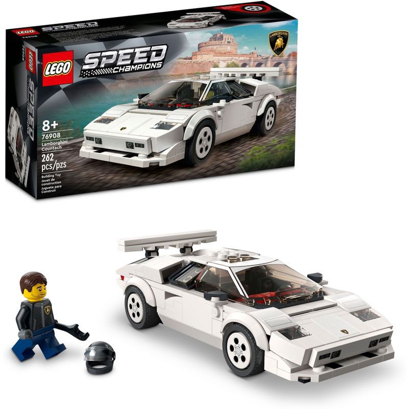 slide 1 of 6, LEGO Speed Champions Lamborghini Countach Race Car Set 76908, 1 ct