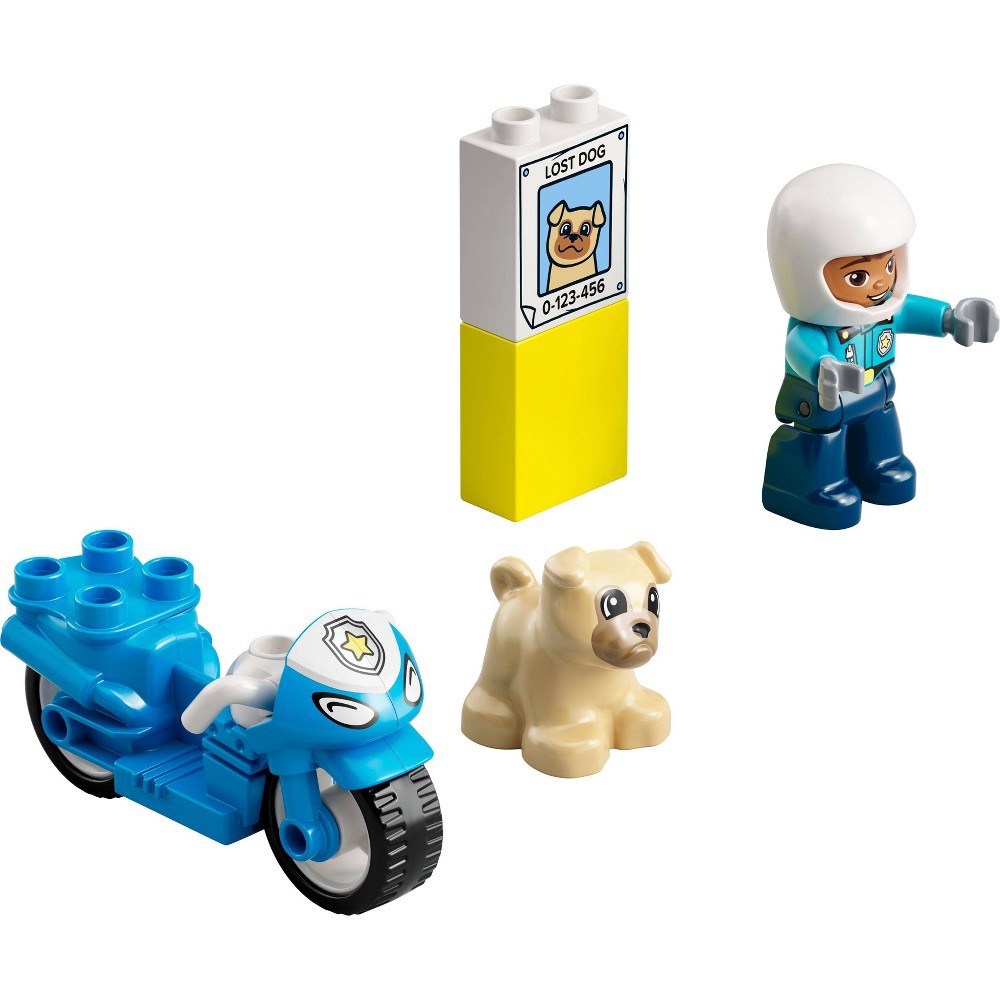 slide 2 of 6, LEGO DUPLO Rescue Police Motorcycle 10967 Building Toy, 1 ct