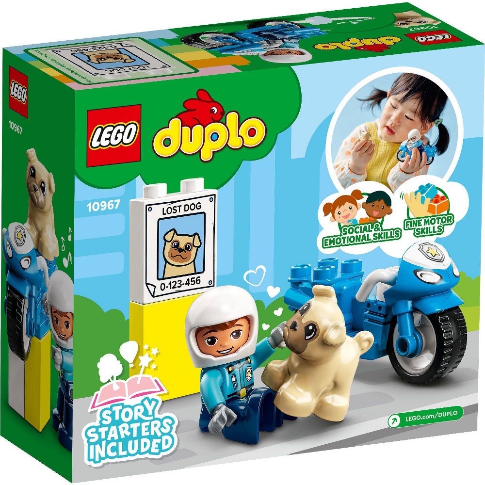 slide 4 of 6, LEGO DUPLO Rescue Police Motorcycle 10967 Building Toy, 1 ct