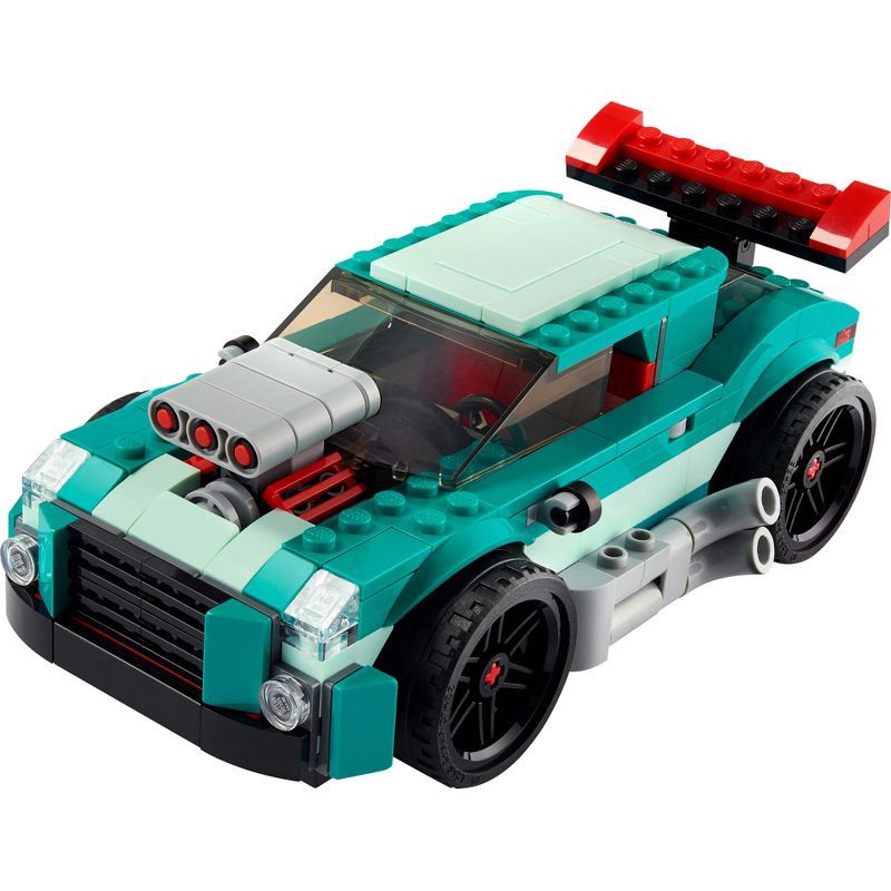 slide 2 of 6, LEGO Creator 3 in 1 Street Racer Model Car Toys Set 31127, 1 ct