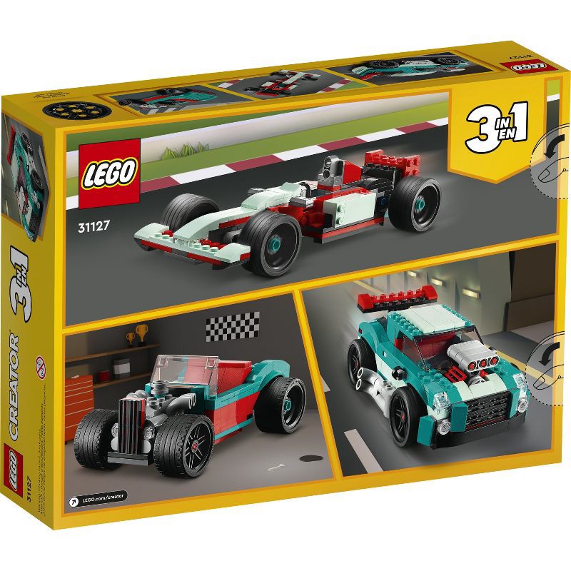 slide 6 of 6, LEGO Creator 3 in 1 Street Racer Model Car Toys Set 31127, 1 ct