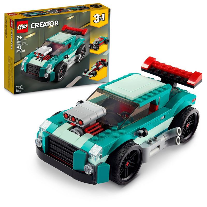 slide 1 of 6, LEGO Creator 3 in 1 Street Racer Model Car Toys Set 31127, 1 ct