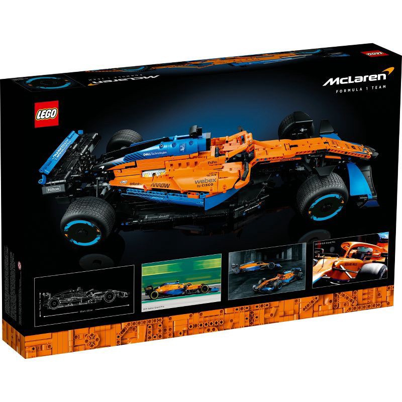slide 4 of 6, LEGO Technic McLaren Formula 1 2022 Race Car Model Set 42141, 1 ct