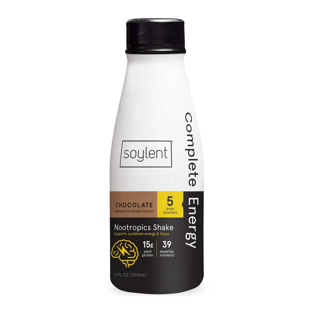 slide 2 of 7, Soylent Complete Energy Shake - Chocolate - 4pk/11 fl oz, 4 ct; 11 fl oz