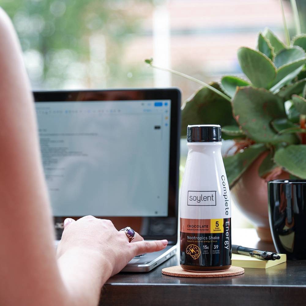 slide 5 of 7, Soylent Complete Energy Shake - Chocolate - 4pk/11 fl oz, 4 ct; 11 fl oz