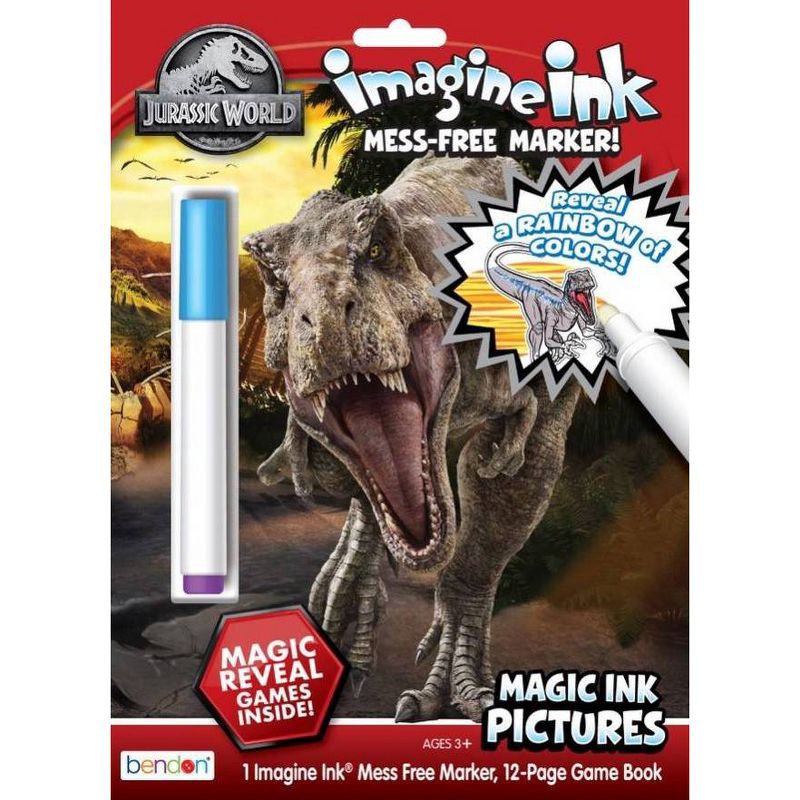 slide 1 of 1, Universal Jurassic World Imagine Ink Book, 1 ct